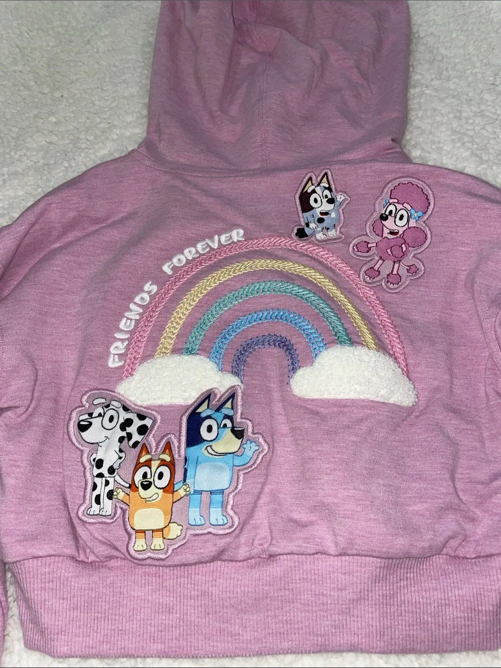 Little Sleepies Pink Bluey Trucker Jacket